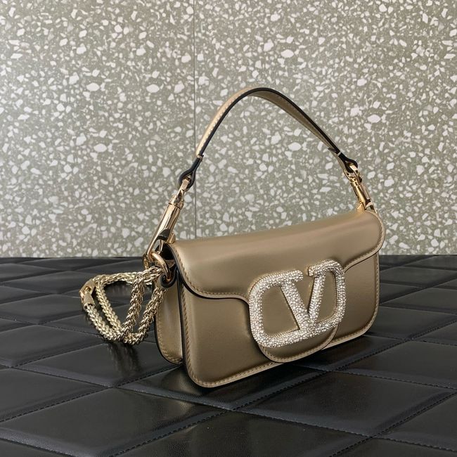 VALENTINO MINI LOCO imitation crystal shoulder bag WB0K53K gold VALENTINO MINI LOCO imitation crystal shoulder bag WB0K53K gold
