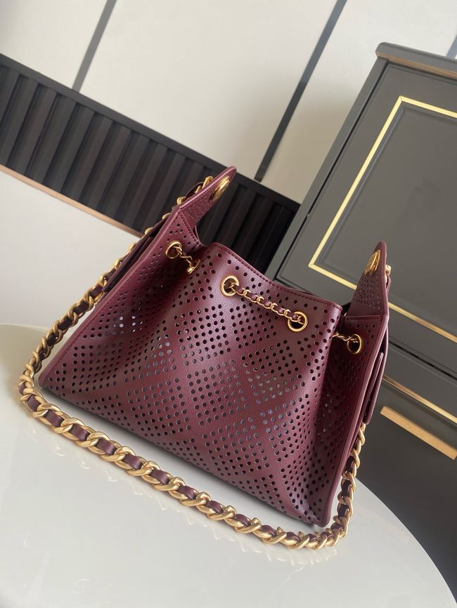 CHANEL 25 Mini Handbag AS5631 Burgundy CHANEL 25 Mini Handbag AS5631 Burgundy