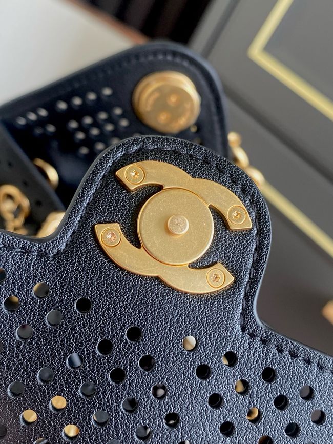 CHANEL 25 Mini Handbag AS5631 black