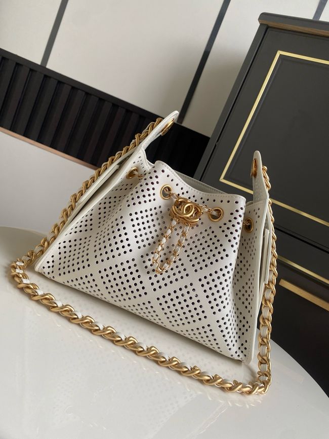 CHANEL 25 Mini Handbag AS5631 white