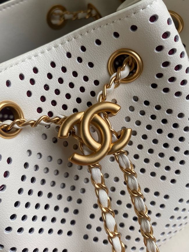CHANEL 25 Mini Handbag AS5631 white
