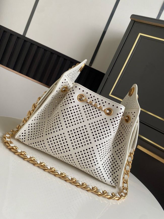 CHANEL 25 Mini Handbag AS5631 white