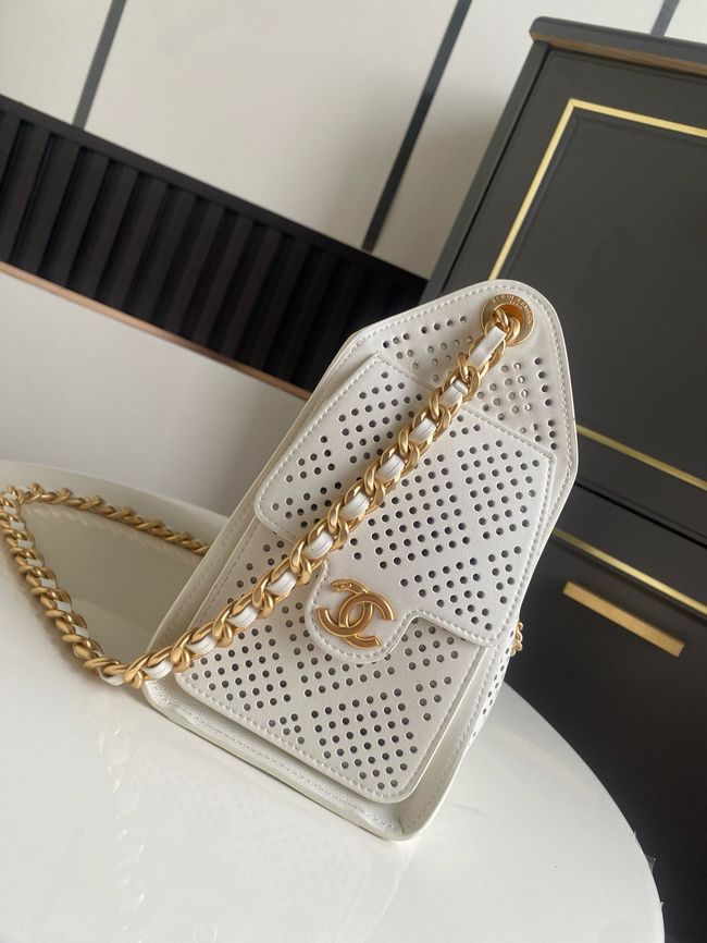 CHANEL 25 Mini Handbag AS5631 white