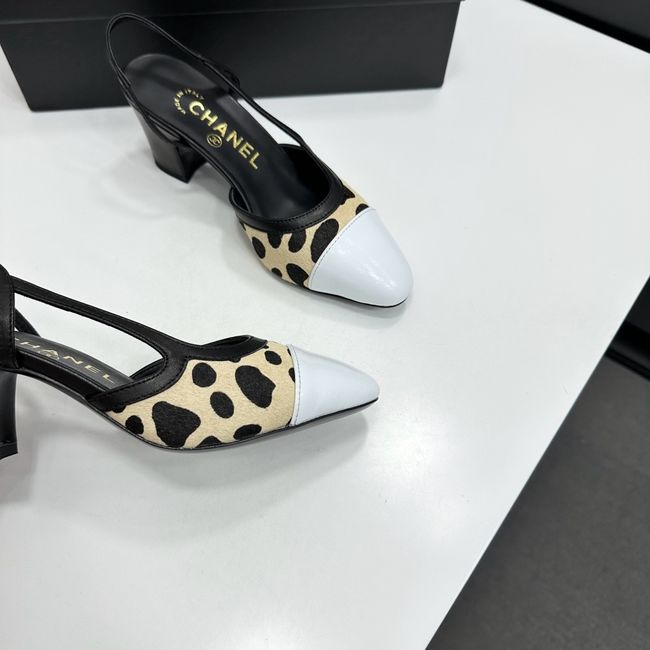 Chanel Slingbacks Lambskin & Mixed Fibers 65MM G31318-3