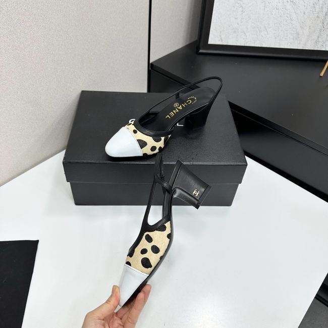 Chanel Slingbacks Lambskin & Mixed Fibers 65MM G31318-3