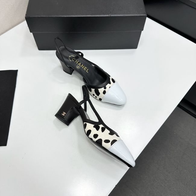 Chanel Slingbacks Lambskin & Mixed Fibers 65MM G31318-5