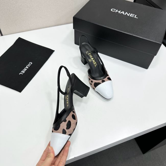 Chanel Slingbacks Lambskin & Mixed Fibers 65MM  G31318-1
