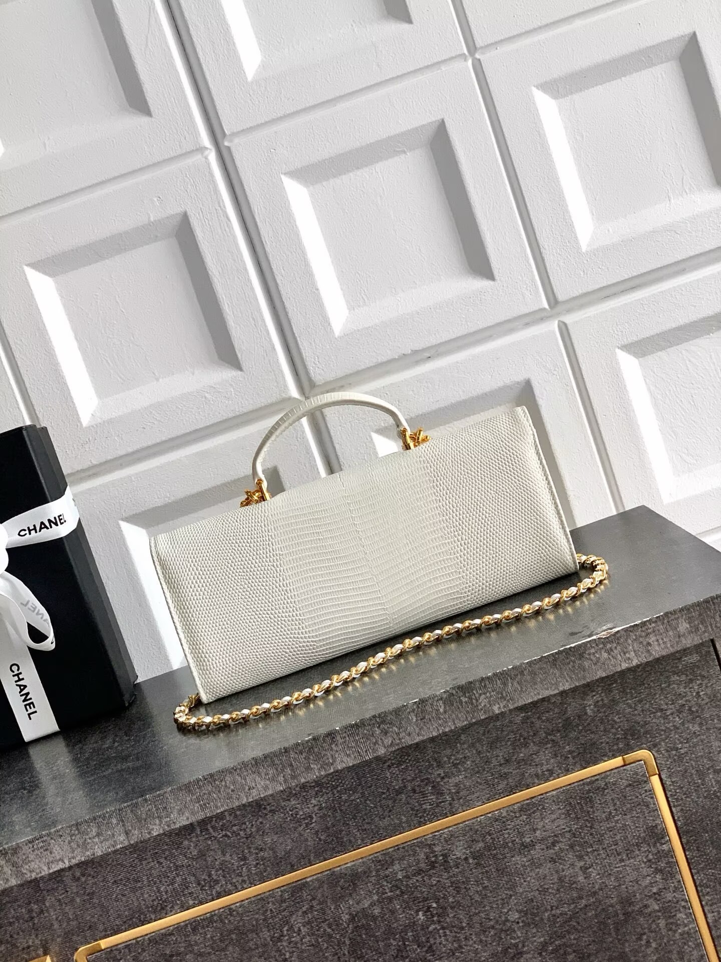 Chanel 26A Original Leather CC Handbag A6430 White Chanel 26A Original Leather CC Handbag A6430 White
