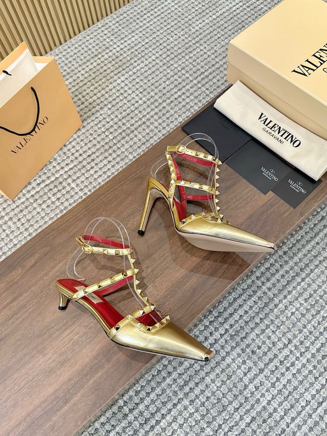 Valentino ROCKSTUD lambskin high heels 4cm 65052-4