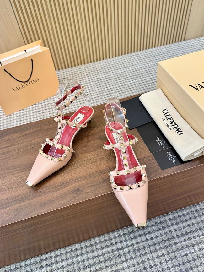 Valentino ROCKSTUD lambskin high heels 4cm 65052-7