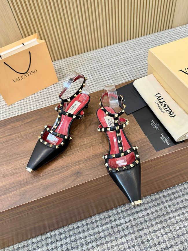 Valentino ROCKSTUD lambskin high heels 4cm 65052-8
