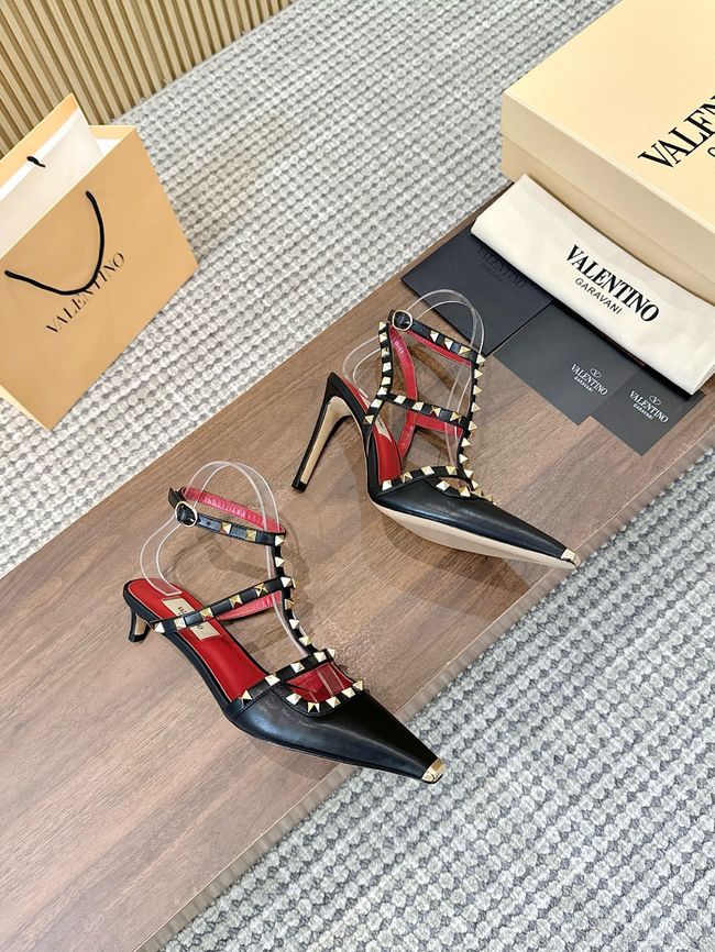 Valentino ROCKSTUD lambskin high heels 4cm 65052-8