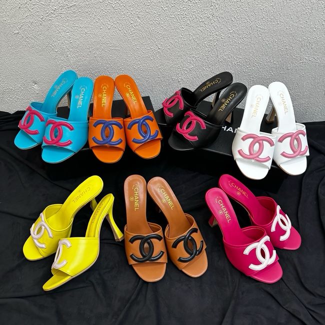 Chanel Lambskin Mules 90mm 65062-2