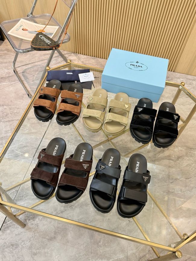 Prada Nubuck slides 1XZ794-1