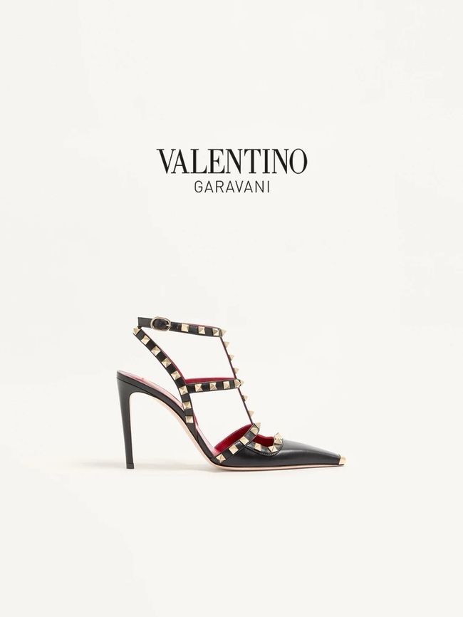 Valentino ROCKSTUD lambskin high heels 10cm 65053-1