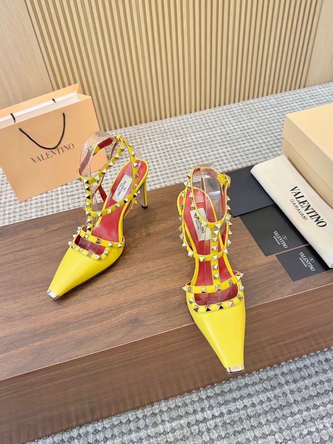 Valentino ROCKSTUD lambskin high heels 10cm 65053-4