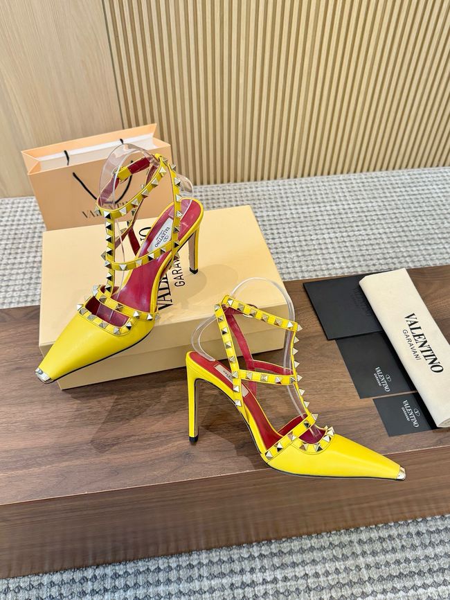 Valentino ROCKSTUD lambskin high heels 10cm 65053-4