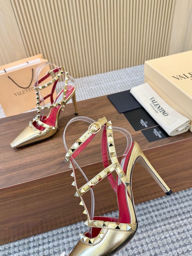 Valentino ROCKSTUD lambskin high heels 10cm 65053-9