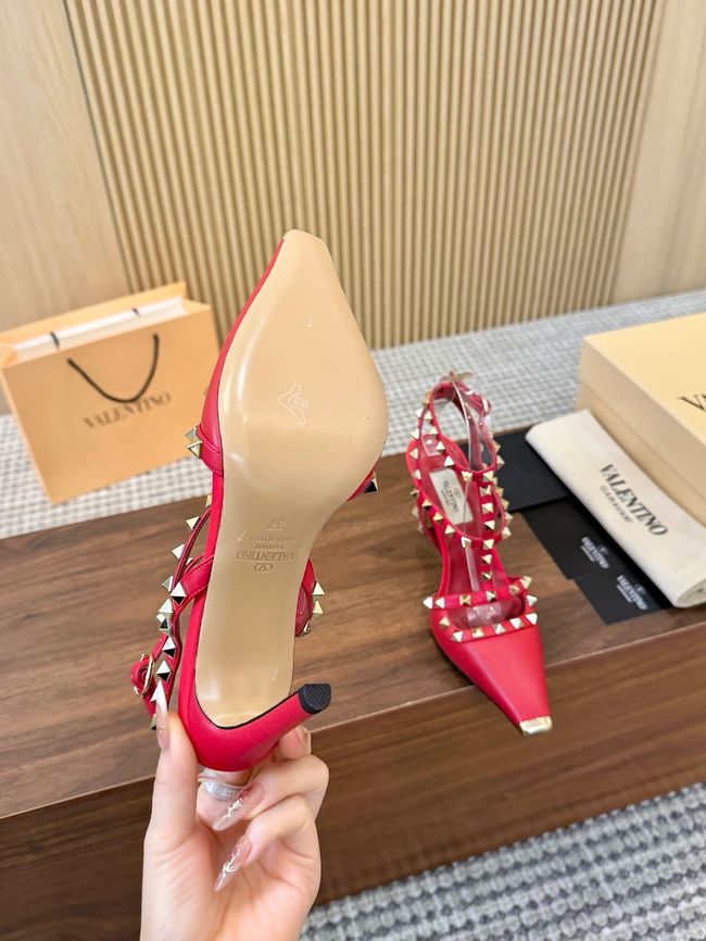 Valentino ROCKSTUD lambskin high heels 10cm 65053-7