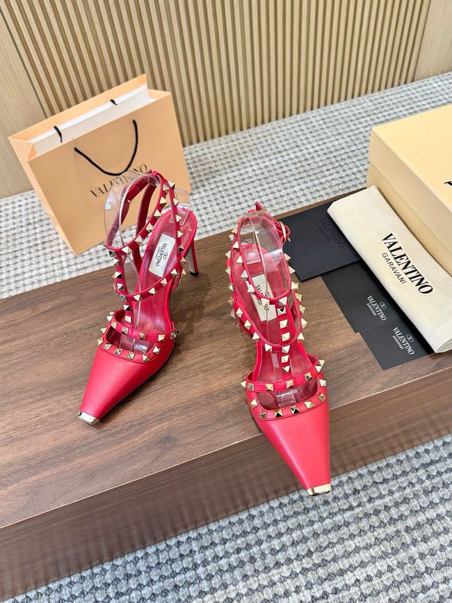 Valentino ROCKSTUD lambskin high heels 10cm 65053-7