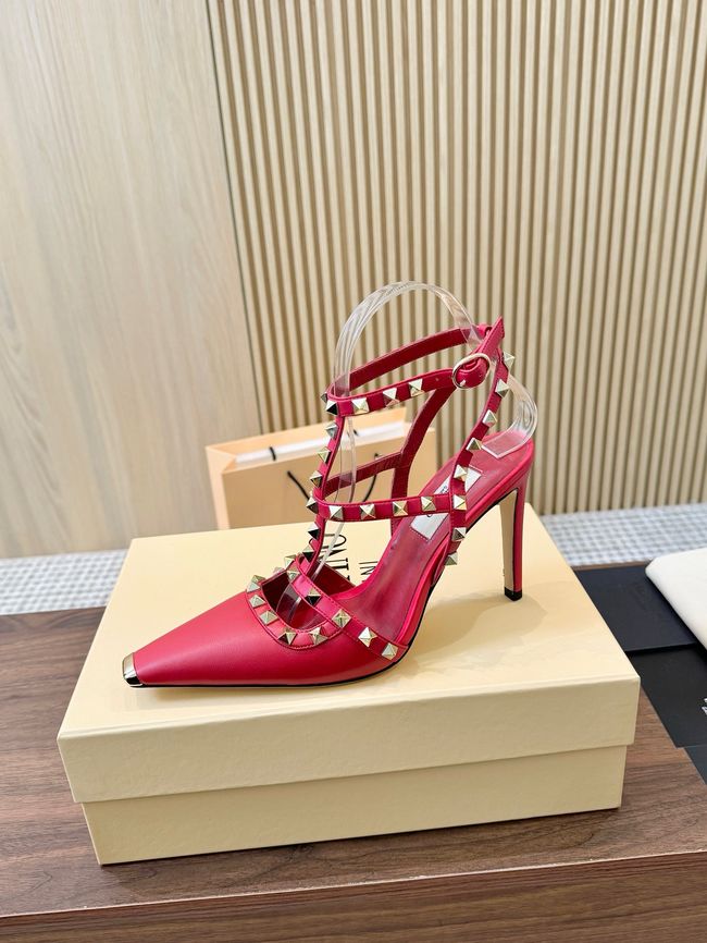 Valentino ROCKSTUD lambskin high heels 10cm 65053-7