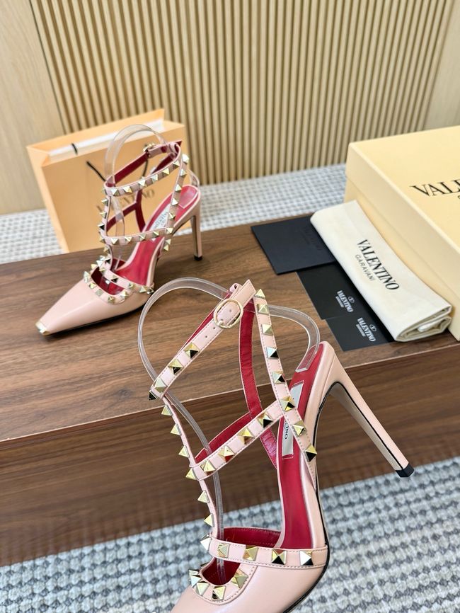 Valentino ROCKSTUD lambskin high heels 10cm 65053-8