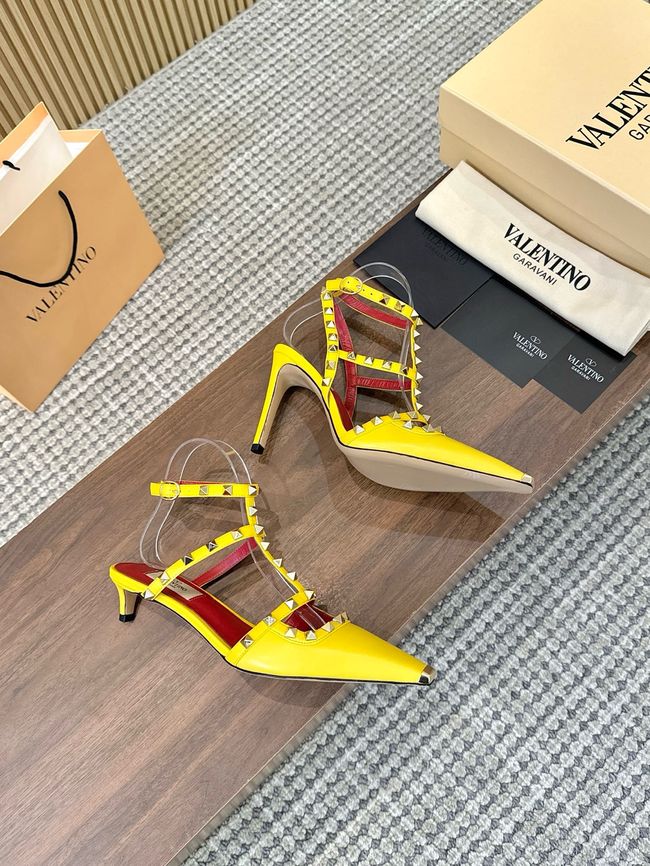 Valentino ROCKSTUD lambskin high heels 4cm 65052-9