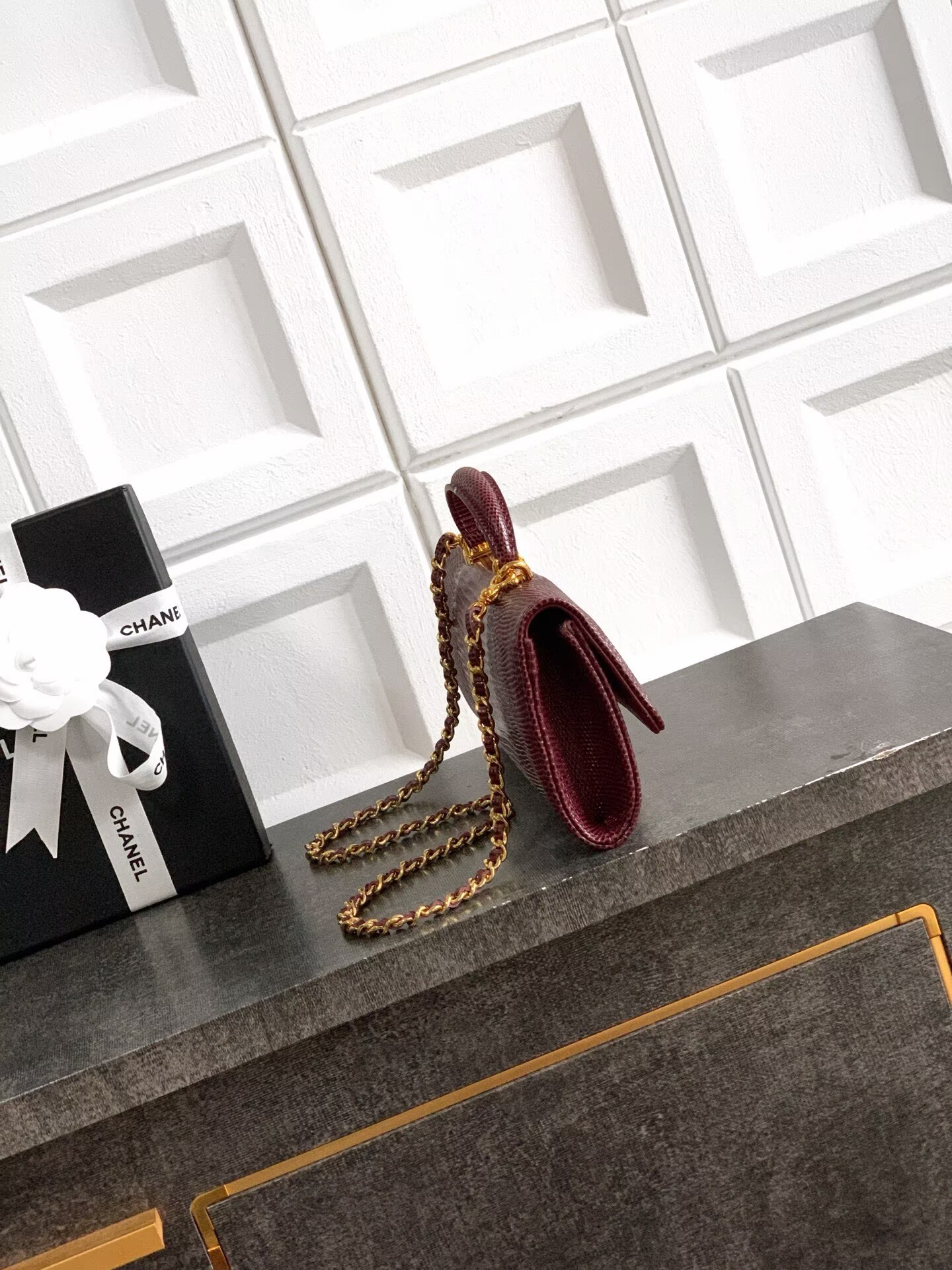 Chanel 26A Original Leather CC Handbag A6430 Burgundy Chanel 26A Original Leather CC Handbag A6430 Burgundy