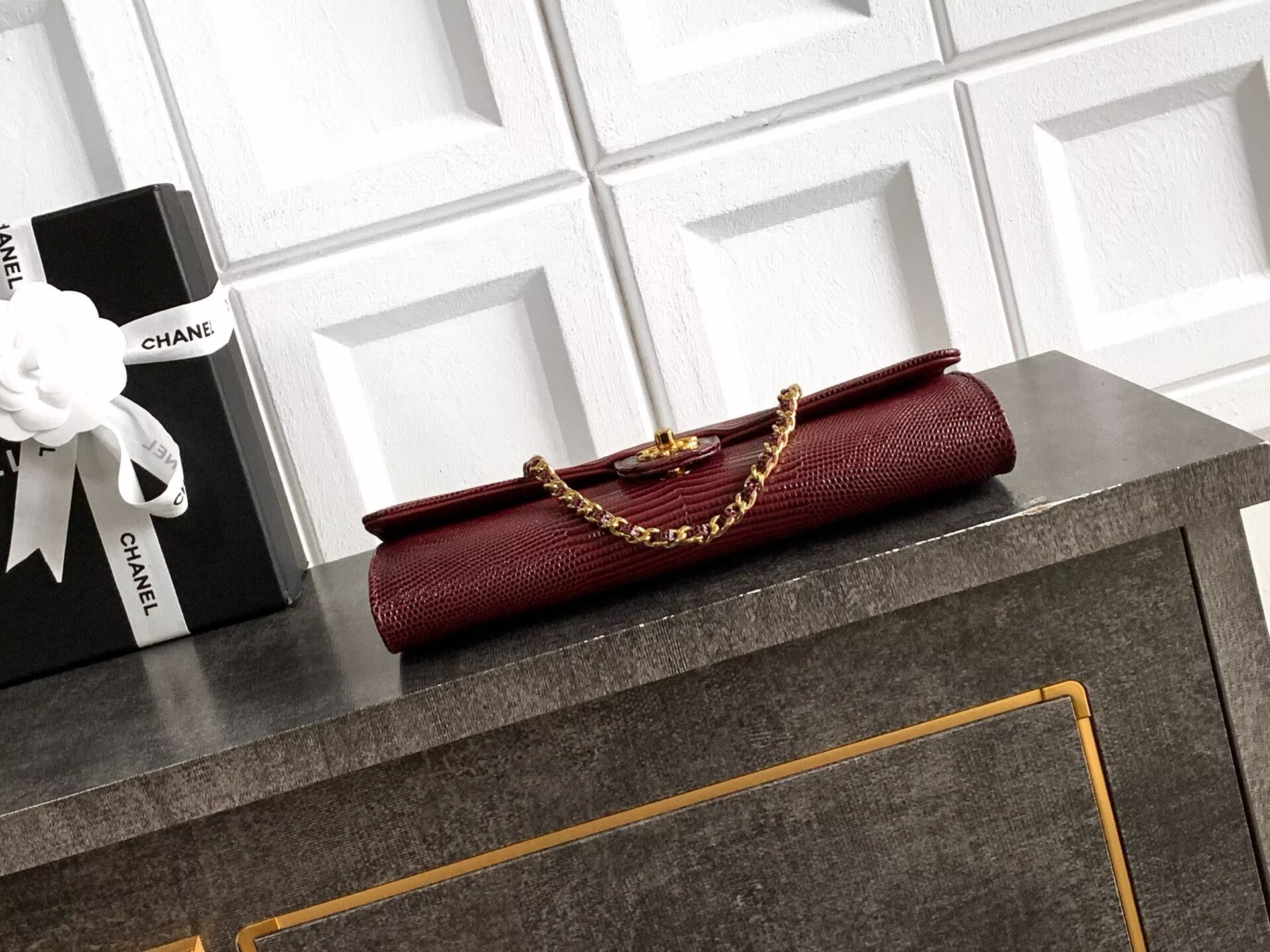 Chanel 26A Original Leather CC Handbag A6430 Burgundy Chanel 26A Original Leather CC Handbag A6430 Burgundy