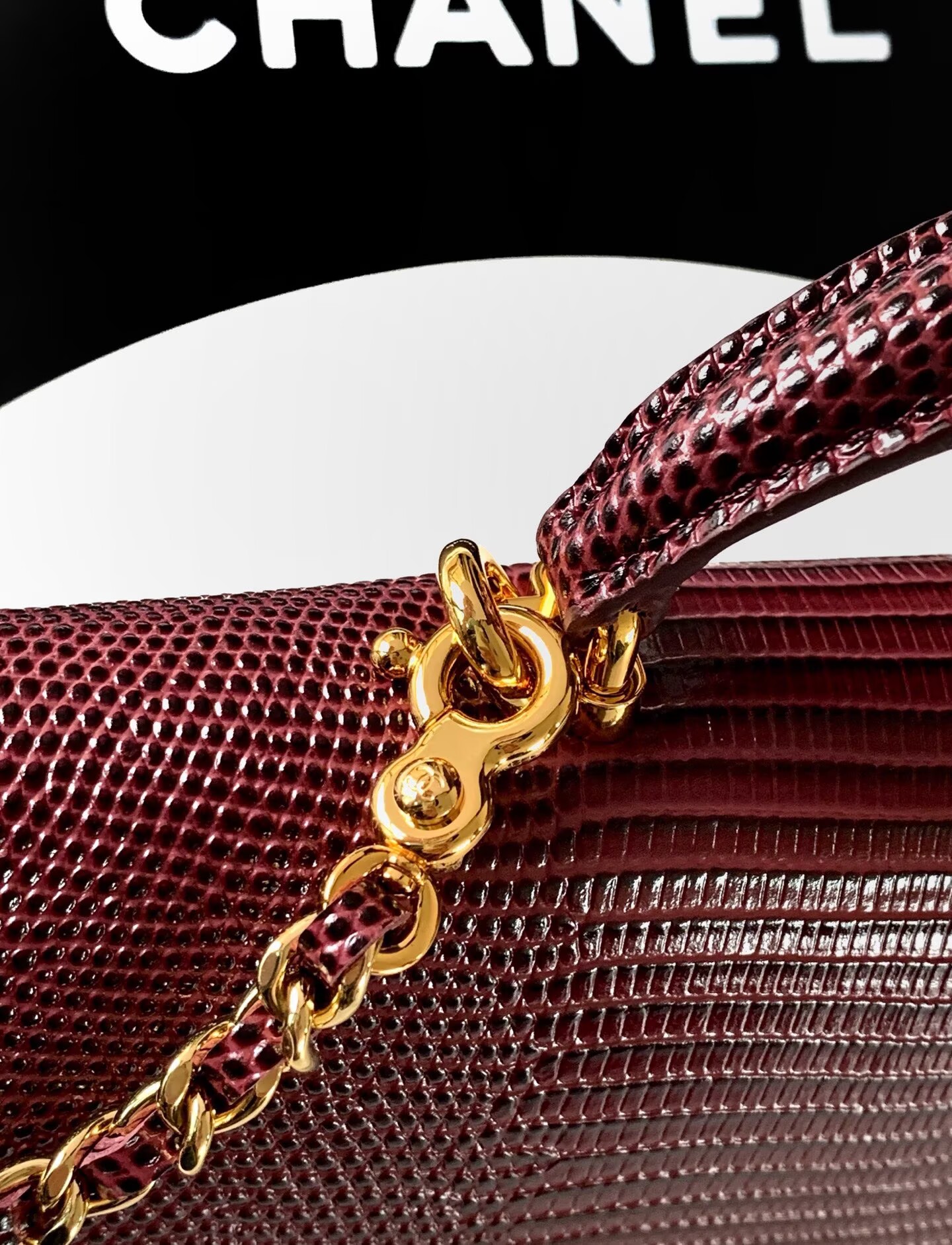 Chanel 26A Original Leather CC Handbag A6430 Burgundy Chanel 26A Original Leather CC Handbag A6430 Burgundy