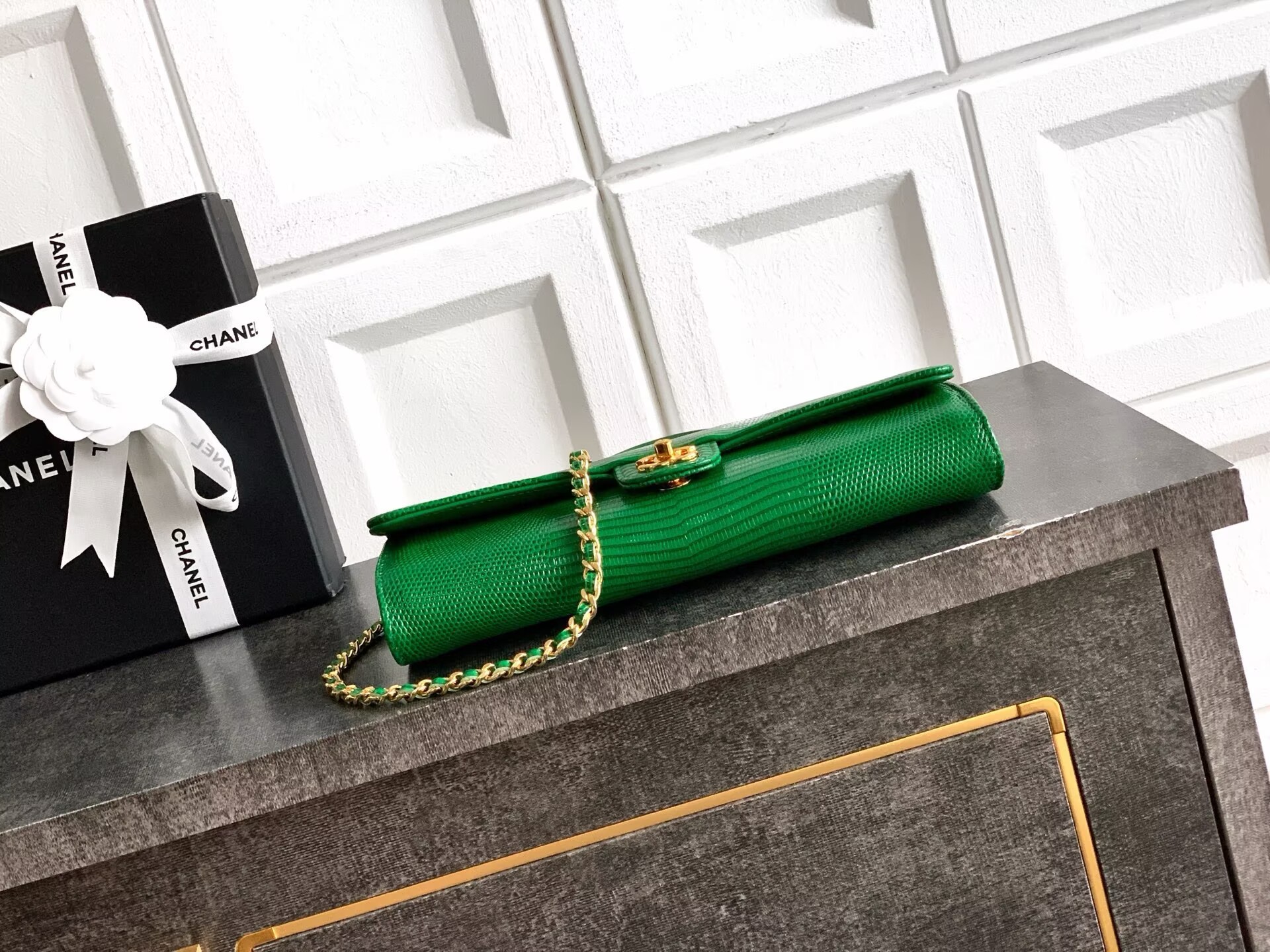 Chanel 26A Original Leather CC Handbag A6430 Green Chanel 26A Original Leather CC Handbag A6430 Green