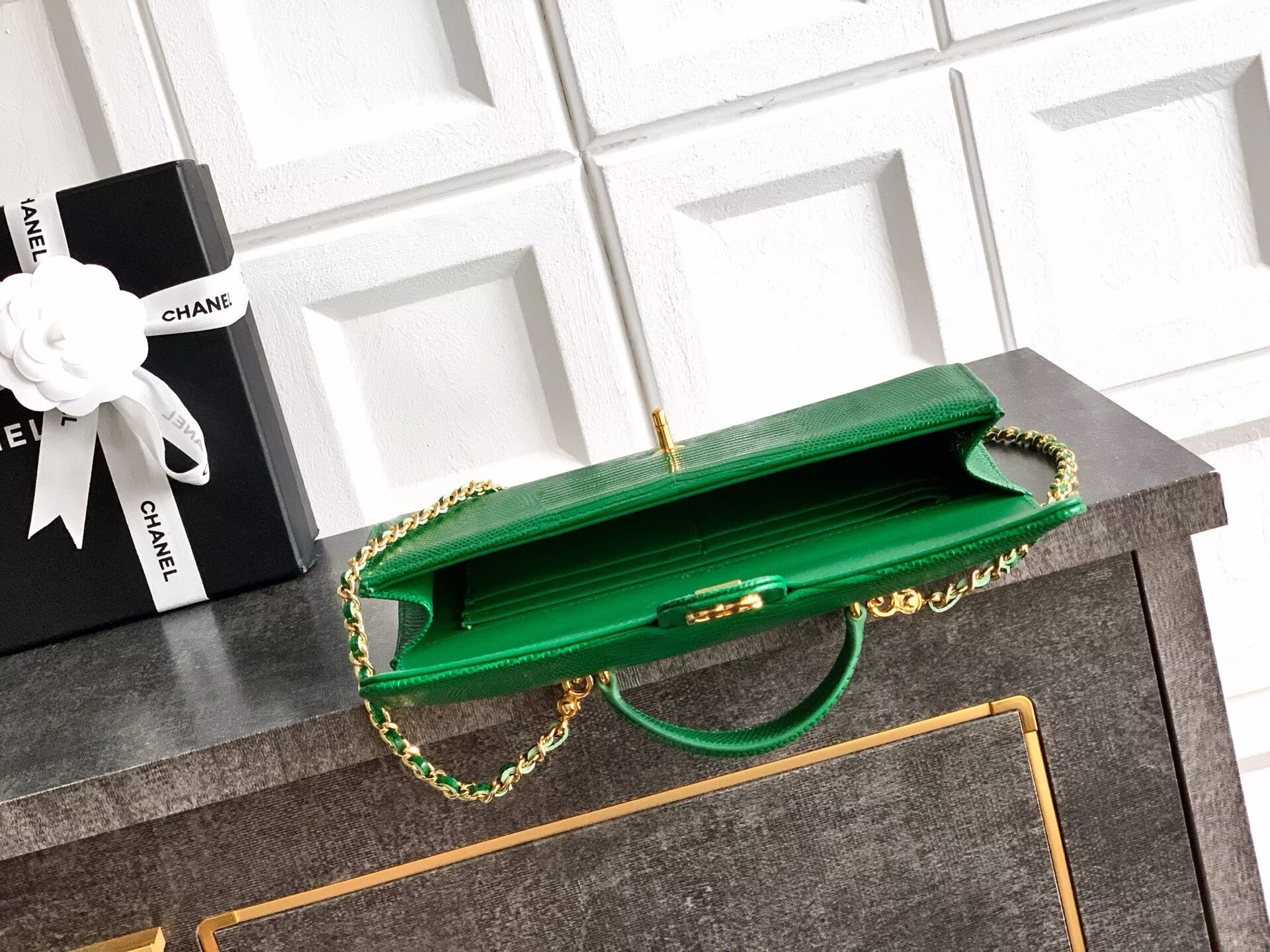 Chanel 26A Original Leather CC Handbag A6430 Green Chanel 26A Original Leather CC Handbag A6430 Green