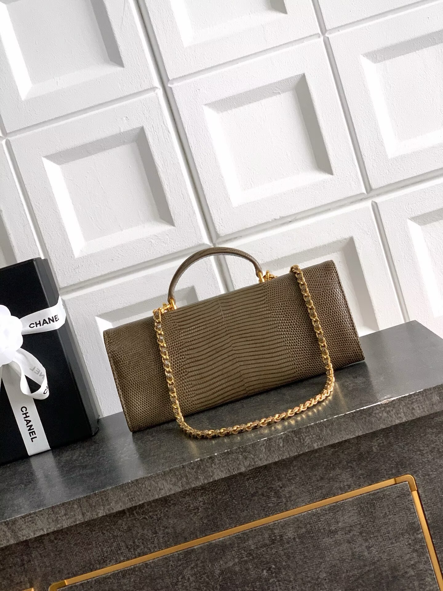 Chanel 26A Original Leather CC Handbag A6430 Khaki Chanel 26A Original Leather CC Handbag A6430 Khaki
