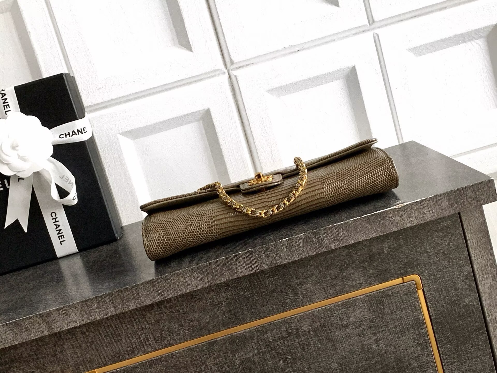 Chanel 26A Original Leather CC Handbag A6430 Khaki Chanel 26A Original Leather CC Handbag A6430 Khaki
