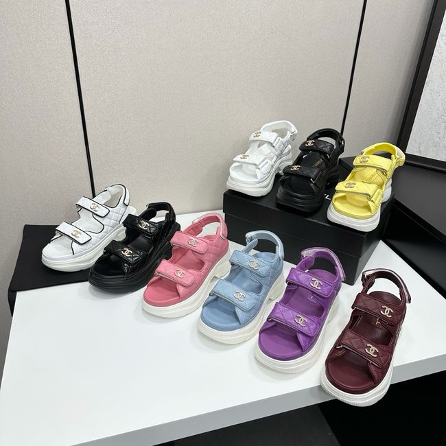 Chanel Lambskin Sandals 65066-1