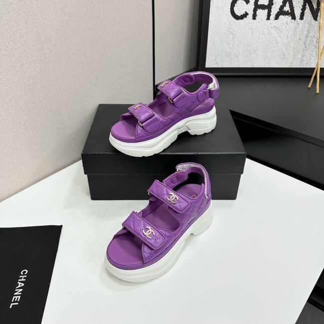 Chanel Lambskin Sandals 65066-4