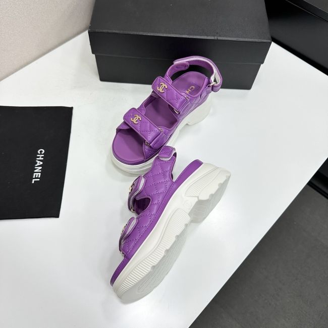 Chanel Lambskin Sandals 65066-4