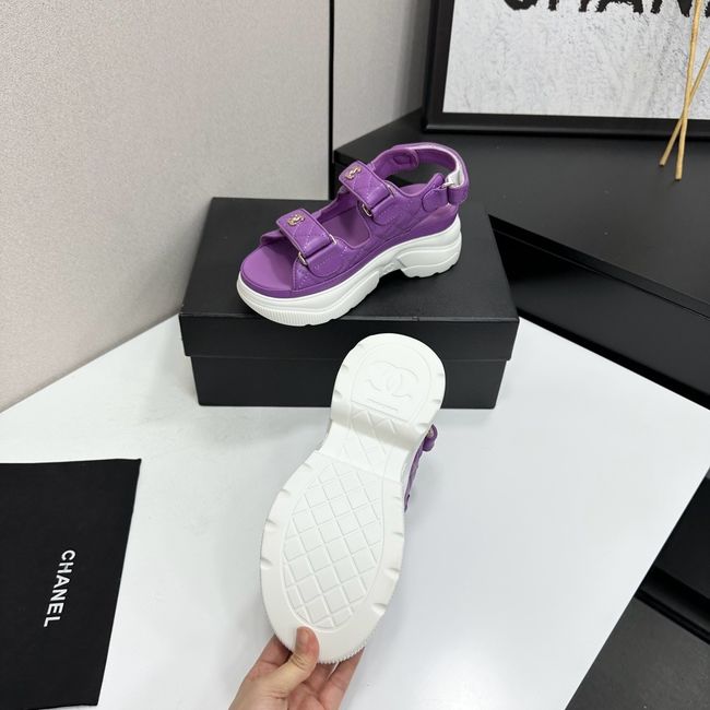 Chanel Lambskin Sandals 65066-4