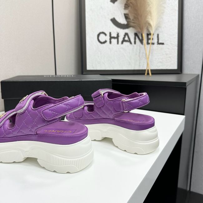 Chanel Lambskin Sandals 65066-4