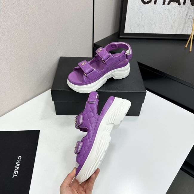 Chanel Lambskin Sandals 65066-4
