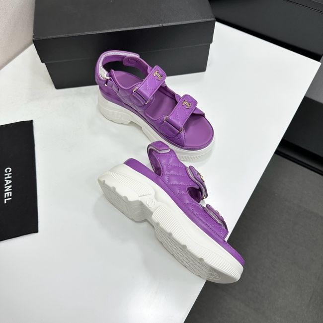 Chanel Lambskin Sandals 65066-4
