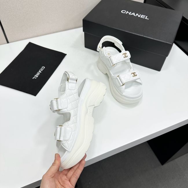 Chanel Lambskin Sandals 65066-7