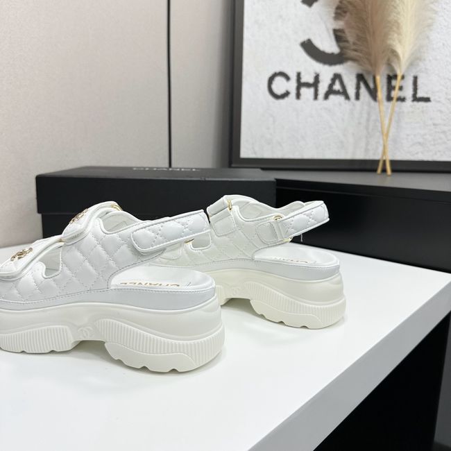 Chanel Lambskin Sandals 65066-7
