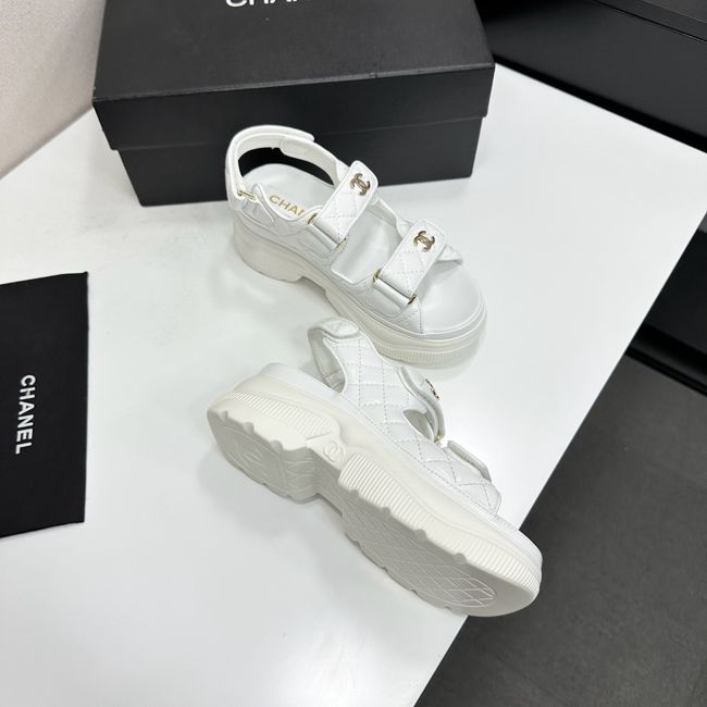 Chanel Lambskin Sandals 65066-7