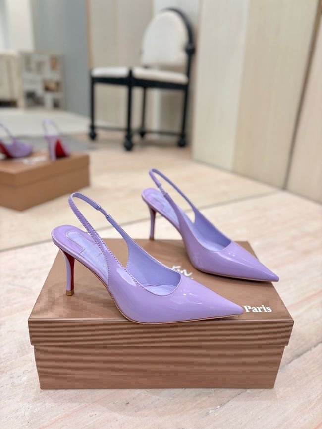 Christian Louboutin Slingbacks Lambskin 8.5CM 65078-1