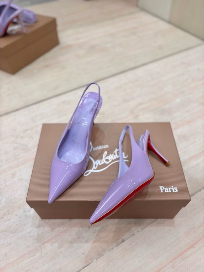 Christian Louboutin Slingbacks Lambskin 8.5CM 65078-1