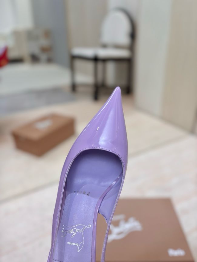 Christian Louboutin Slingbacks Lambskin 8.5CM 65078-1