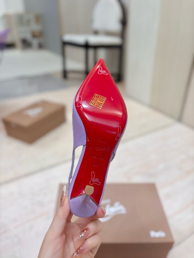 Christian Louboutin Slingbacks Lambskin 8.5CM 65078-1