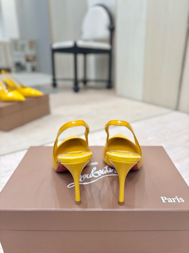 Christian Louboutin Slingbacks Lambskin 8.5CM 65078-2