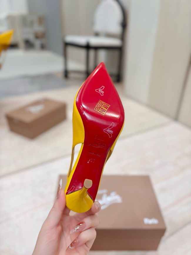 Christian Louboutin Slingbacks Lambskin 8.5CM 65078-2